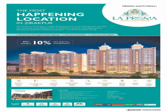 Pay only 10% and no EMI till possession at La Prisma in Chandigarh